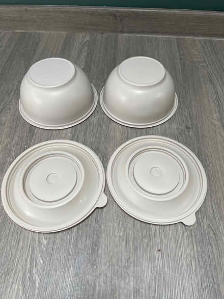 Photo of free 2 circular plastic containers with lids (Southsea PO4) #4