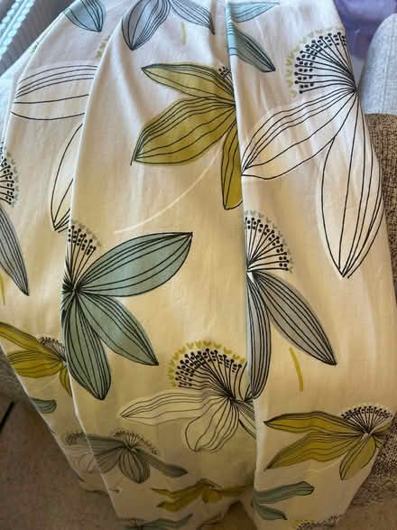 Photo of free Pair of long lined floral curtains (Sanderson style) (Norton LD8) #1