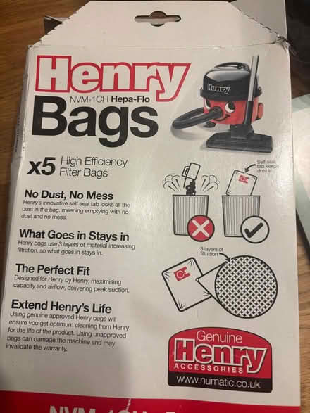 Photo of free Hoover bags (Clondalkin) #1