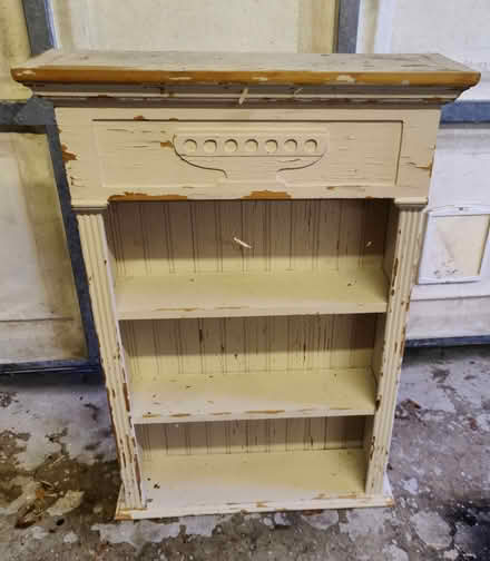 Photo of free Glass & wooden cupboard with matching cup shelves (Scotforth LA1) #1