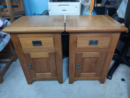 Photo of free Pair of bedside tables (Darby Green GU17) #1