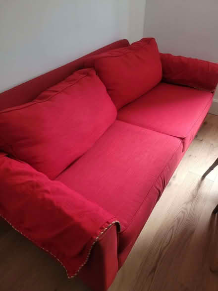 Photo of free Good quality red sofa (Acton W3) #1