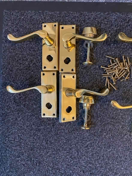 Photo of free Gold door handles (PE3 Bretton) #2