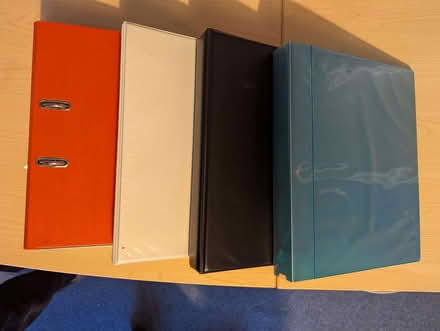 Photo of free Lever-arch file & ring binders full of punched pockets (East Oakley RG23) #1
