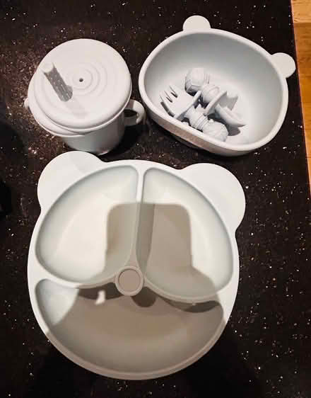 Photo of free Silicone Baby Feeding Set Blue (SM4) #1