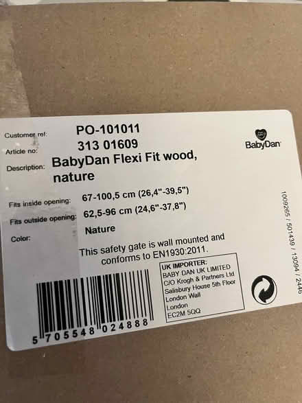 Photo of free Wooden unused stair gate (Fairfield LA1) #2