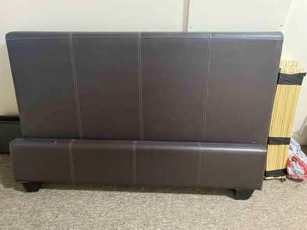 Photo of free Faux Leather Double Bed (Swaythling Southampton) #1