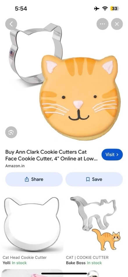 Photo of Cat cookie cutters (Jennetts park RG12) #2