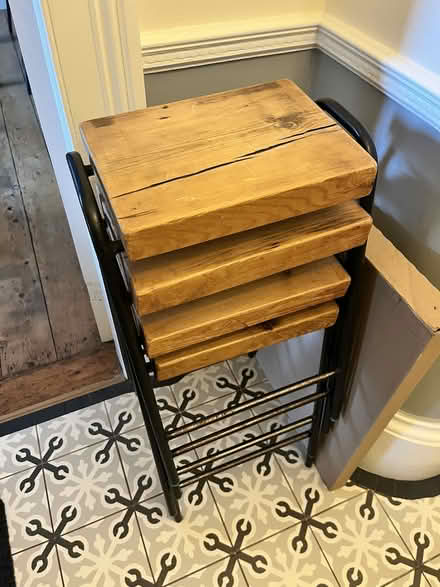 Photo of free 4 x Wooden Stools (Fairfield LA1) #1