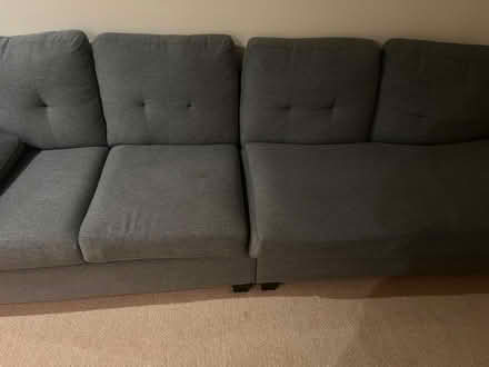 Photo of free disassembled sofa grey (Banstead SM7) #1
