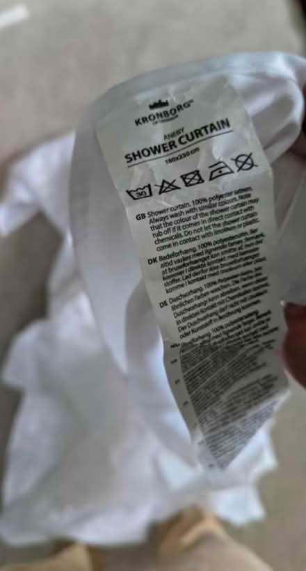 Photo of free New shower curtain (Terenure) #2