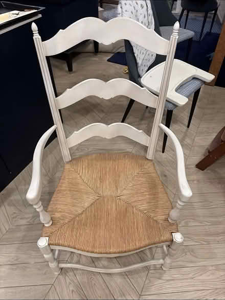 Photo of free Oka white wood chair cane seat (W3 Acton) #1
