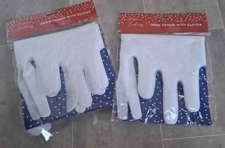 Photo of free 5 x lengths of faux snow fringe decorations (Boughton Monchelsea ME17) #1