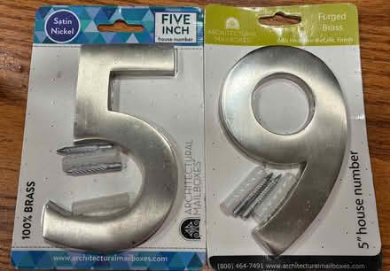 Photo of free House numbers - brushed nickel (Wakefield, MA) #1