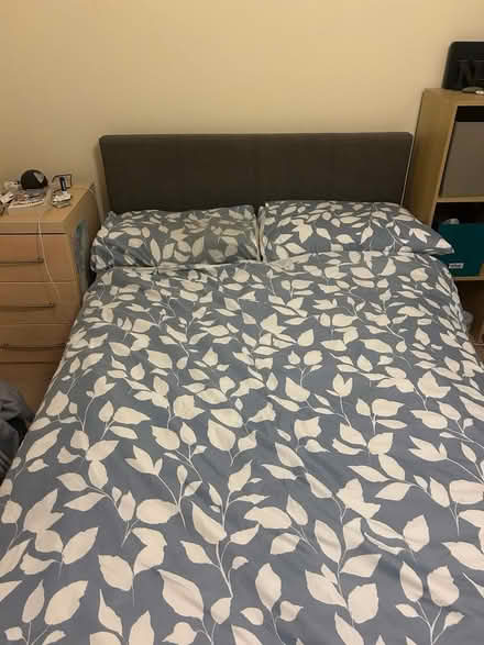 Photo of free disassembled grey bed frame (Banstead SM7) #2