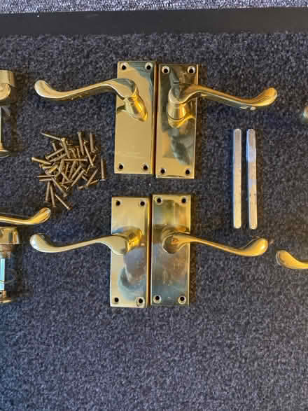 Photo of free Gold door handles (PE3 Bretton) #3