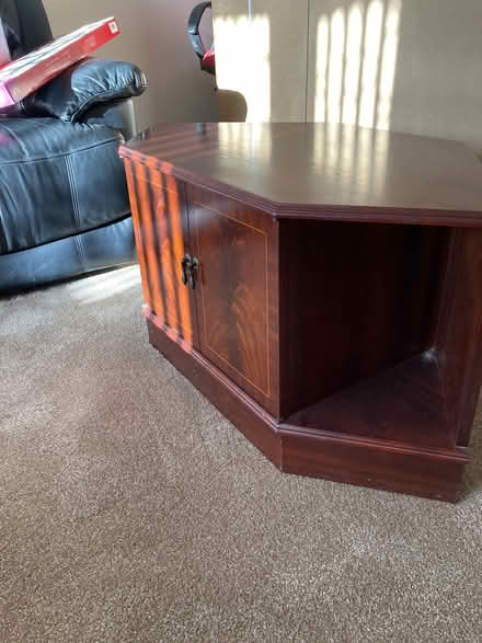Photo of free Mahogany effect corner TV unit (Middleton Junction M24) #3
