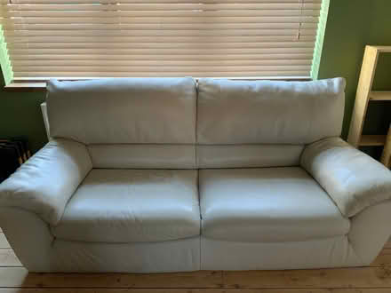 Photo of free fake leather sofa (High Heaton) #1