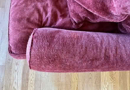 Photo of free Comfortable red sofa and cover set (Oakland hills) #4