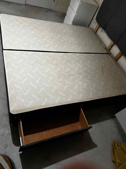 Photo of free Super kingsize divan mattress and headboard (Liswerry NP19) #1