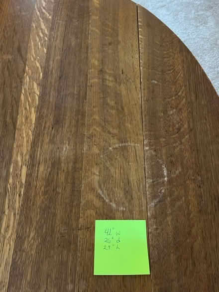 Photo of free Vintage oak table (Leesburg, VA) #3