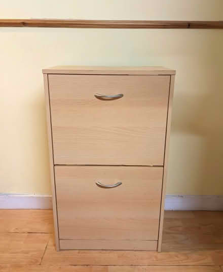 Photo of free Two Drawer Shoe Storage Cabinet (PL4 Greenbank.) #1