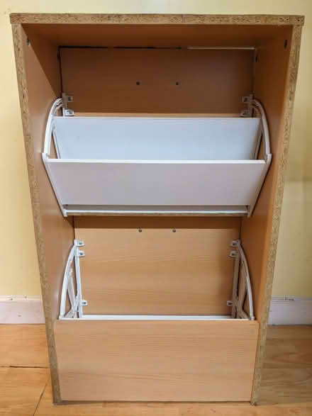 Photo of free Two Drawer Shoe Storage Cabinet (PL4 Greenbank.) #4