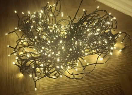 Photo of free Christmas lights (4) - 360, warm white, plug in, dark green wire (Boughton Monchelsea ME17) #2