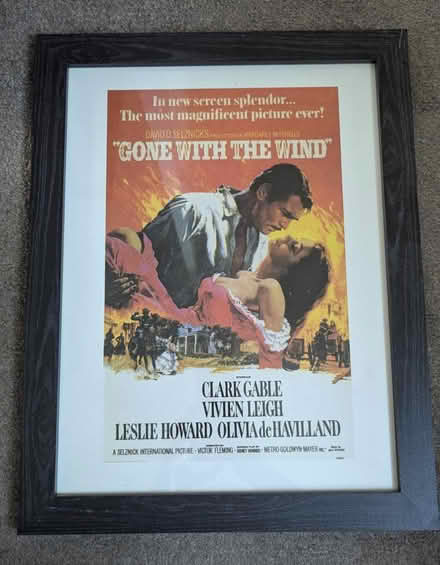 Photo of free Gone with the wind poster framed (Bromborough Rake, CH62) #1