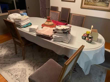 Photo of free dining room glass table (Los Gatos Saratoga border.) #1