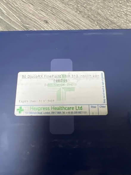 Photo of free Box of insulin pen needles. 6mm. 31g (Southsea PO4) #2