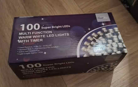 Photo of free Christmas lights (1) - dark green wire, 100, warm white, battery operated (Boughton Monchelsea ME17) #4