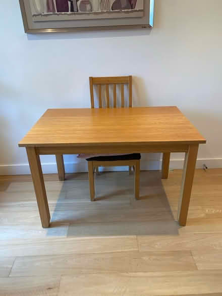 Photo of free Solid oak dining table (Kimmage) #1