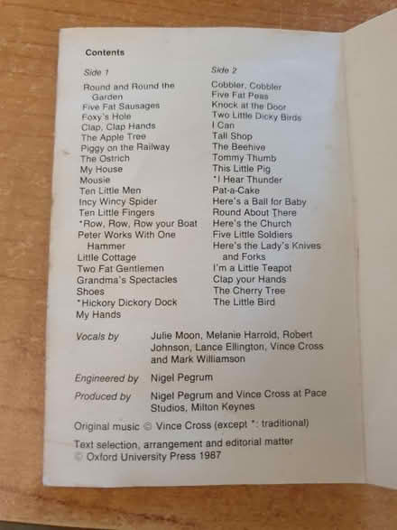 Photo of free Cassette tape of nursery rhymes (Adel LS16) #2