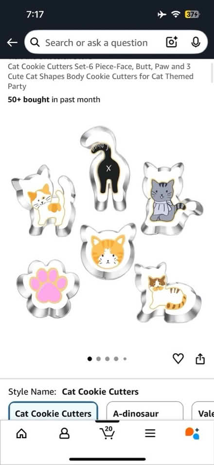 Photo of Cat cookie cutters (Jennetts park RG12) #1