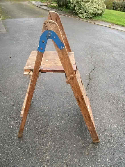 Photo of free Wooden ladder - upcycling or wedding project (Gorse Hill GU22) #2