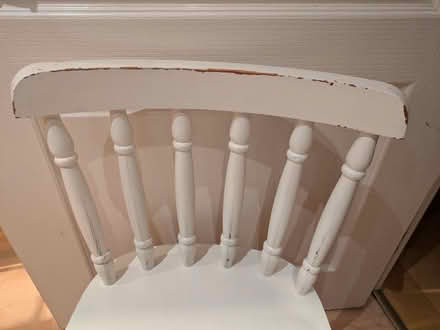 Photo of free Wooden chair white (CT1) #2
