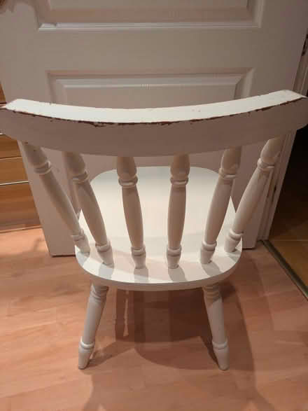 Photo of free Wooden chair white (CT1) #3