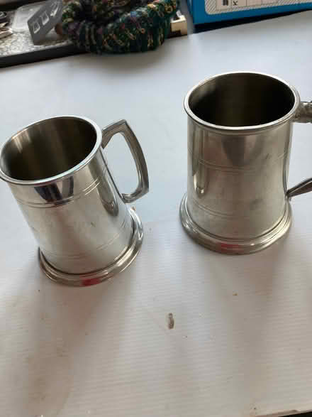Photo of free 2 pewter tankards (Gosport PO12) #1