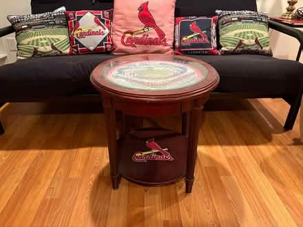 Photo of free Cardinal pillows and round table (Watson and Sappington) #1