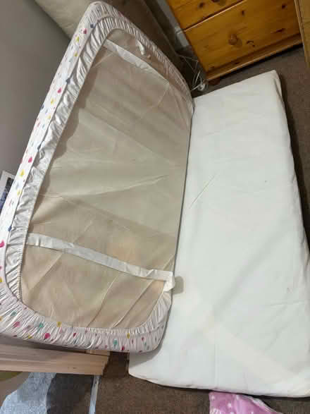 Photo of free 2 cot bed mattress and some sheets (SE25 selhurst) #1