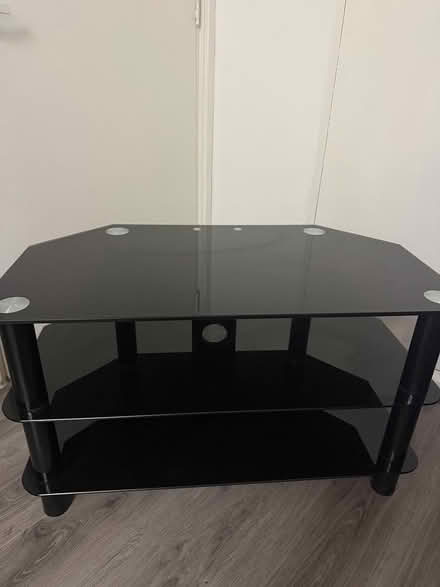 Photo of free black glass TV stand (Pimlico SW1P) #1