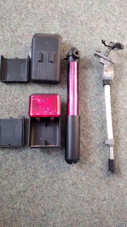 Photo of free Bike parts - lights, pump, stand (Longbarn WA2) #2