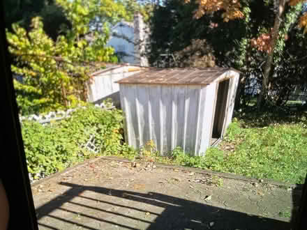 Photo of free Metal Outdoor shed (109 Luke ave. Bergenfield nj) #2