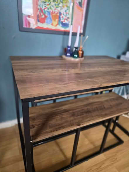 Photo of free Dining table and 1 bench (Wavertree L17) #1
