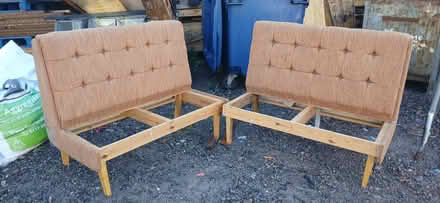 Photo of free 2x mid century button back (BS2 feeder road) #1