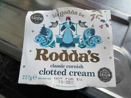 Photo of free Roddas clotted cream (Ellastone DE6) #1