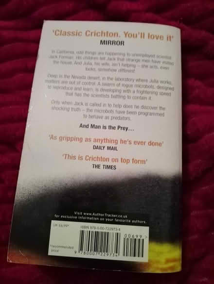 Photo of free Prey by Michael Crichton (Yalding ME18) #2