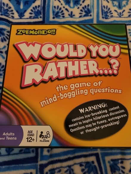 Photo of free Zobmondo! Would You Rather...? Game (Los Altos Hills, CA) #1