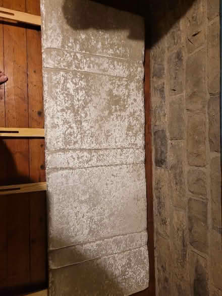 Photo of free Silver crushed velvet padded headboard for super king bed (Lower Walkley S6) #1